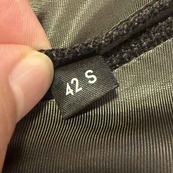 Vintage 80s/90s Pronto Uomo 42S Wool Blazer Brown Micro Check Ventless Poland - Picture 9 of 9